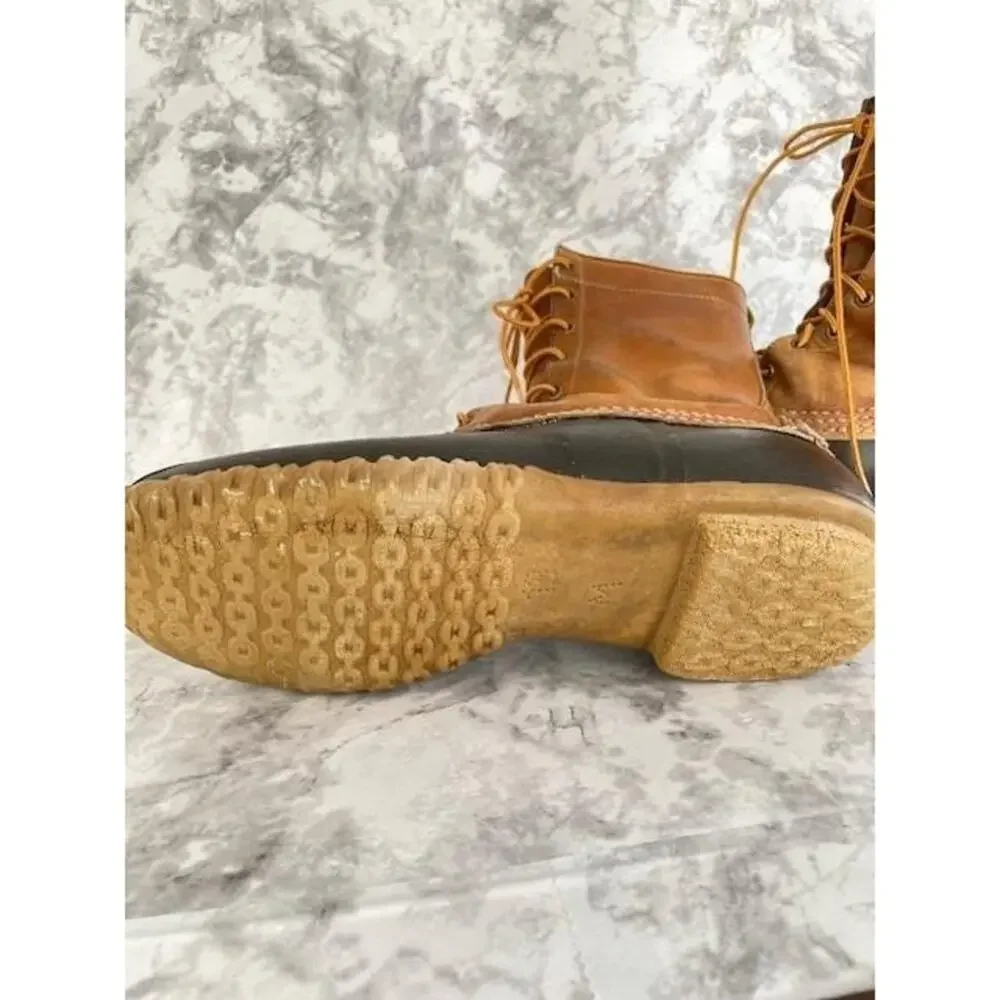 L.L. Bean Sherpa Lined Maine Hunting Duck Boots Sz 13 1960s Archival Vintage